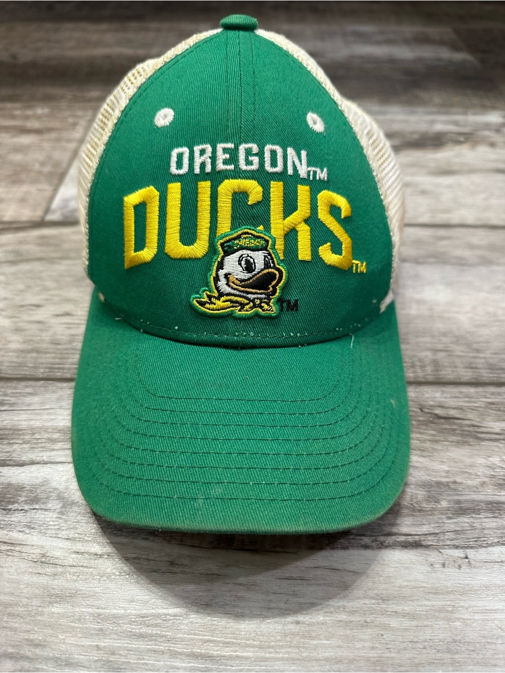 Oregon Ducks Green and Yellow Kids Mesh Baseball Cap
